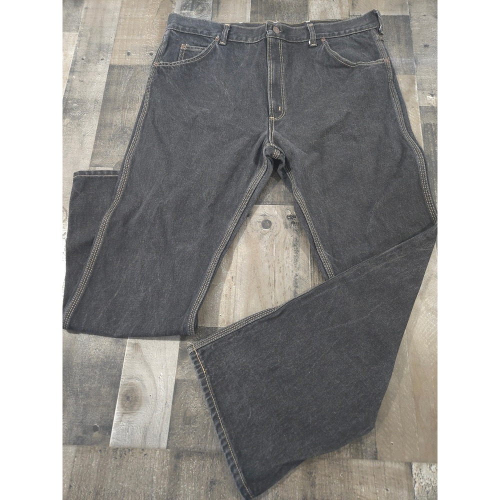 VTG Sheplers Western Cowboy Jeans Faded Black Denim Men's 40x32 Retro Cowboycore